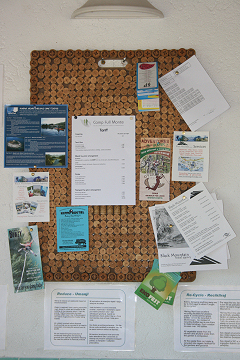 Corking Idea!The finished noticeboard