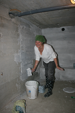 Natural paintLimewash paint made from hydrated lime was a cheap, natural alternative to petrochemical based paints.