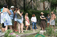 Eco tour group at Camp Full Monte